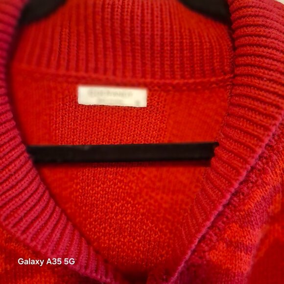 Coofandy Mens Red Reindeer Pattern Cardigan Sweater XL Christmas Ugly Y2K Cabin - Picture 6 of 7